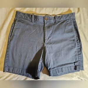 J.Crew Mens Shorts, Blue, 32" waist 7" inseem, Preppy, Cotton, Plain, Chino